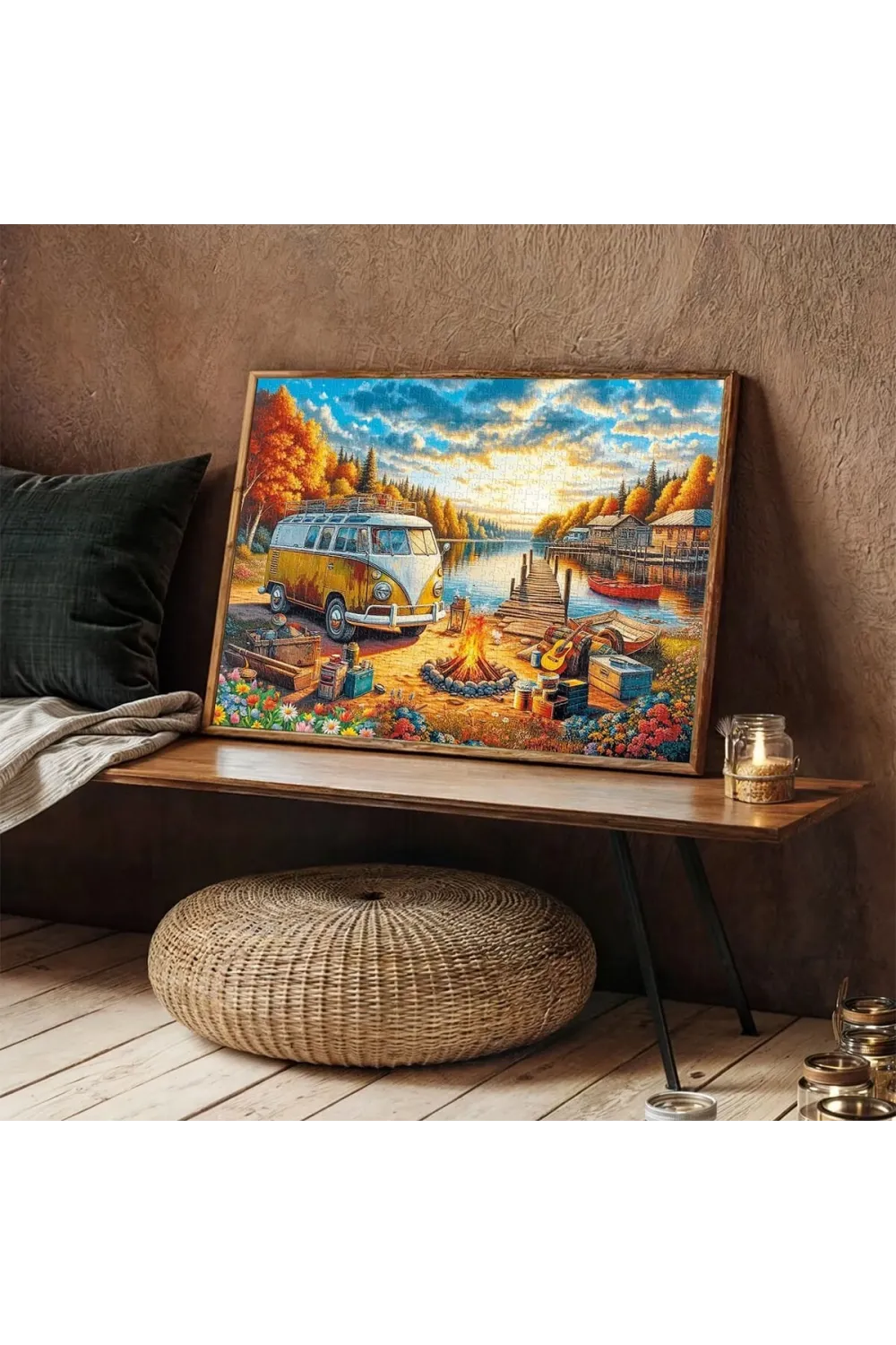 20810 PUZZLE 1000 VOS VOS CAMP FİRE ST SUNSET