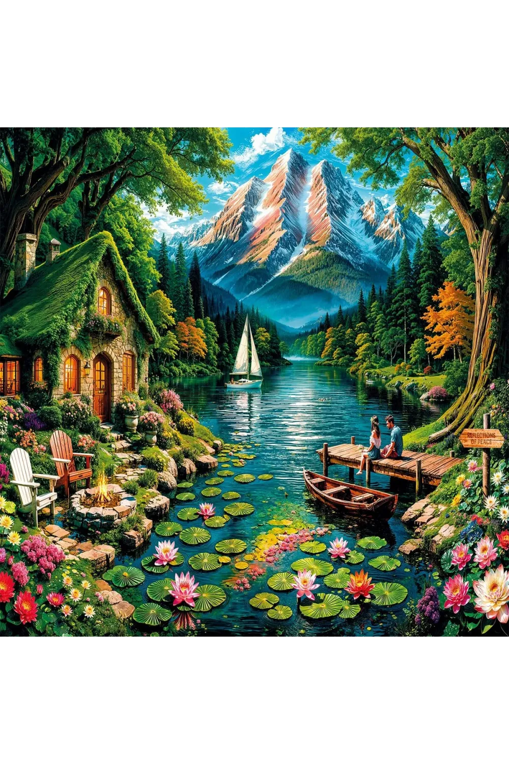 20856 PUZZLE 1000 Reflections of Peace
