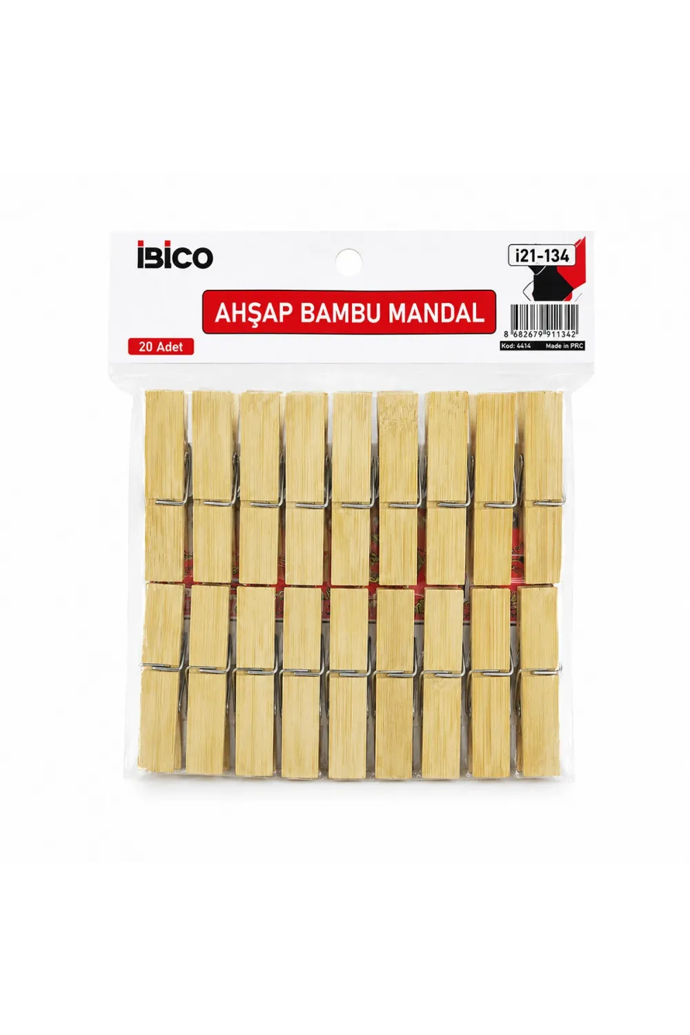 20pcs Büyük Ahşap Bambu Mandal