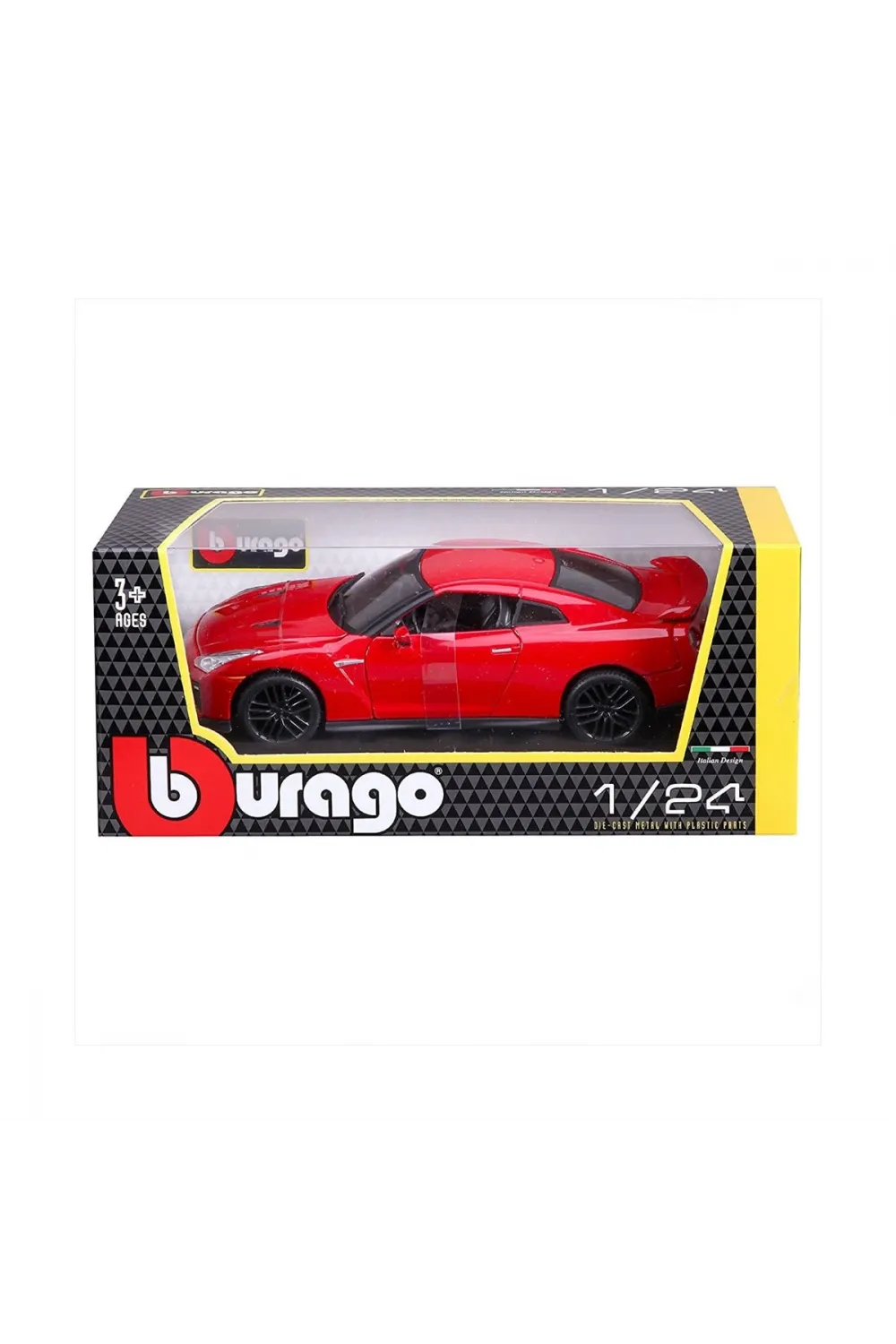 21082 Burago 1:24 Nissan GT-R 2017 Model Araba