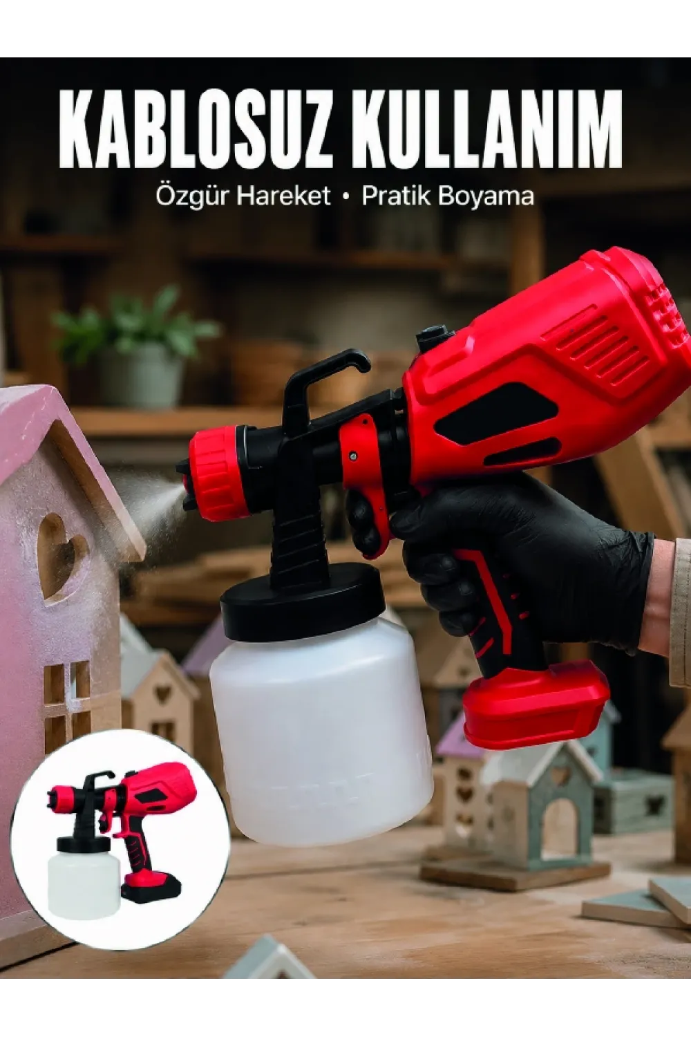 21v Güçlü Motor İle Profesyonel Boyama Performansı