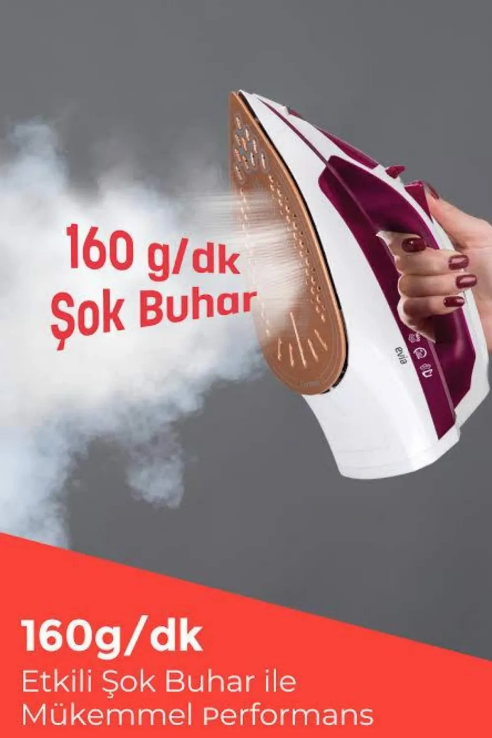 2200w Seramik Kaplama Estetik Tasarımı 360 Derece Dönebilir Kablosu
