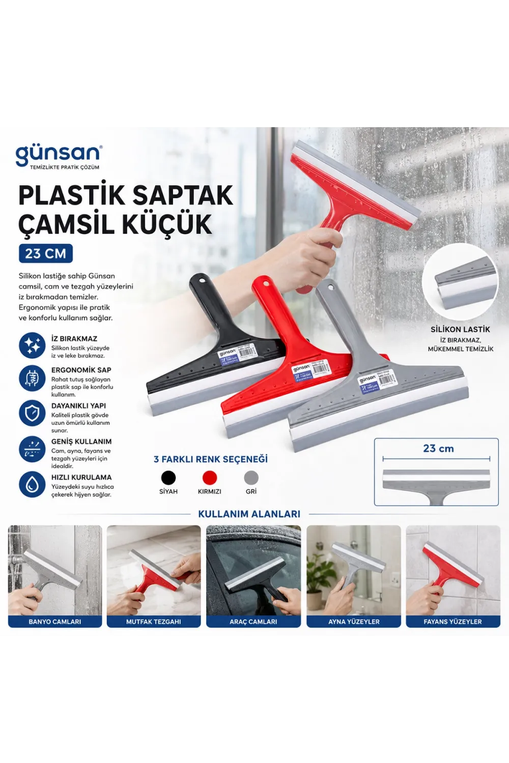 23cm Küçük Camsil - Çekpas
