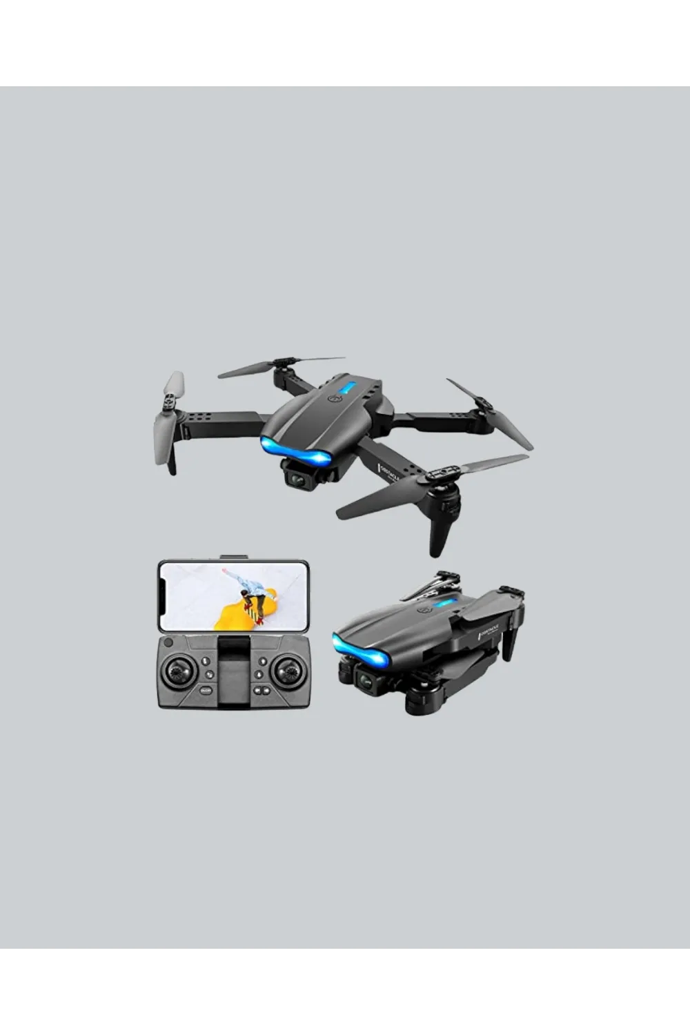 2.4g 4ch Katlanabilir Drone 100 Metre Uçuş Mesafeli