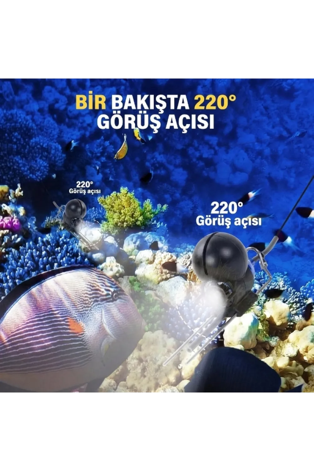 25 Metre Sualtı Balık Tutma Kamerası