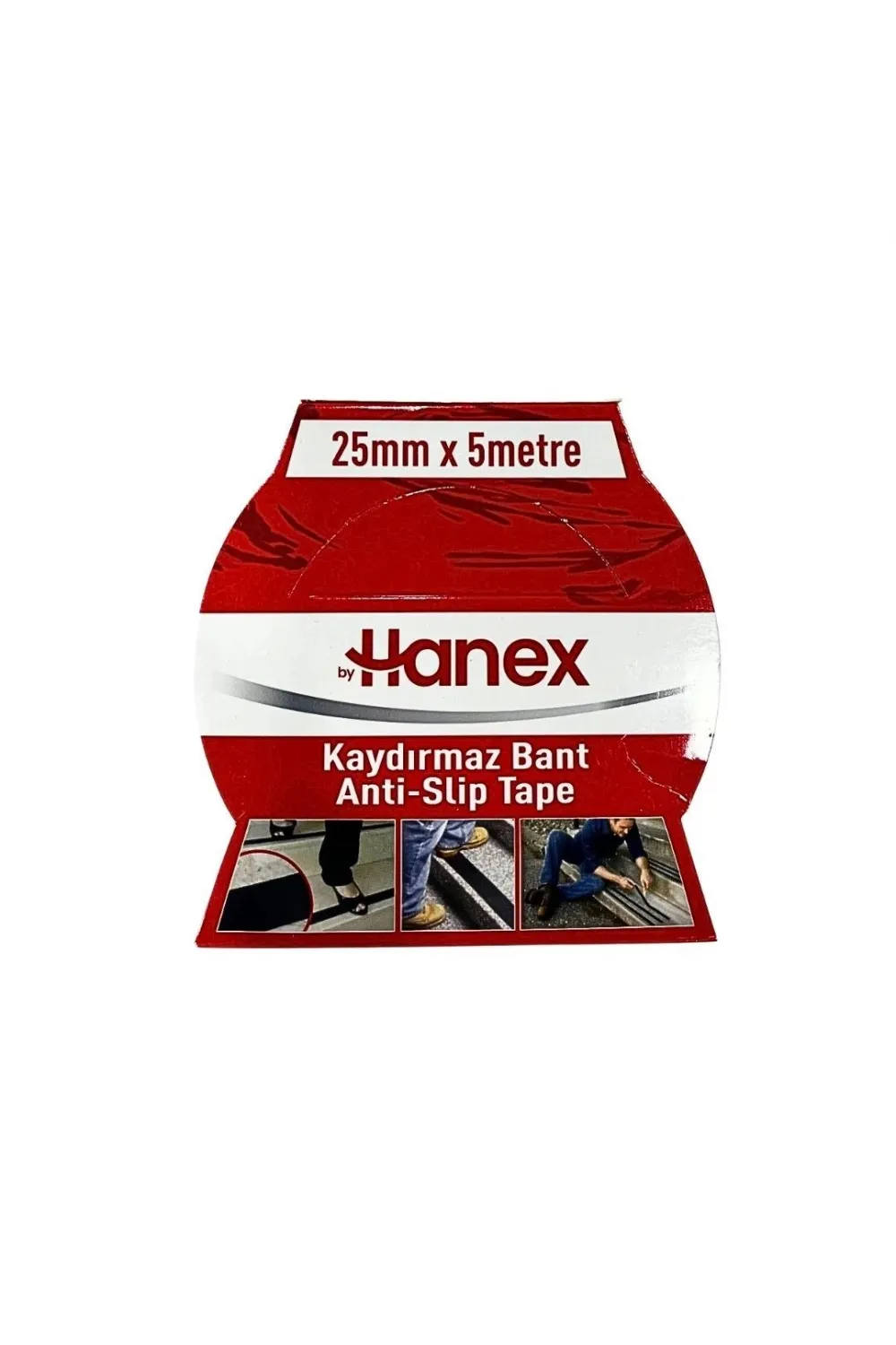25 mm x 5 m Siyah Kaydırmaz Bant