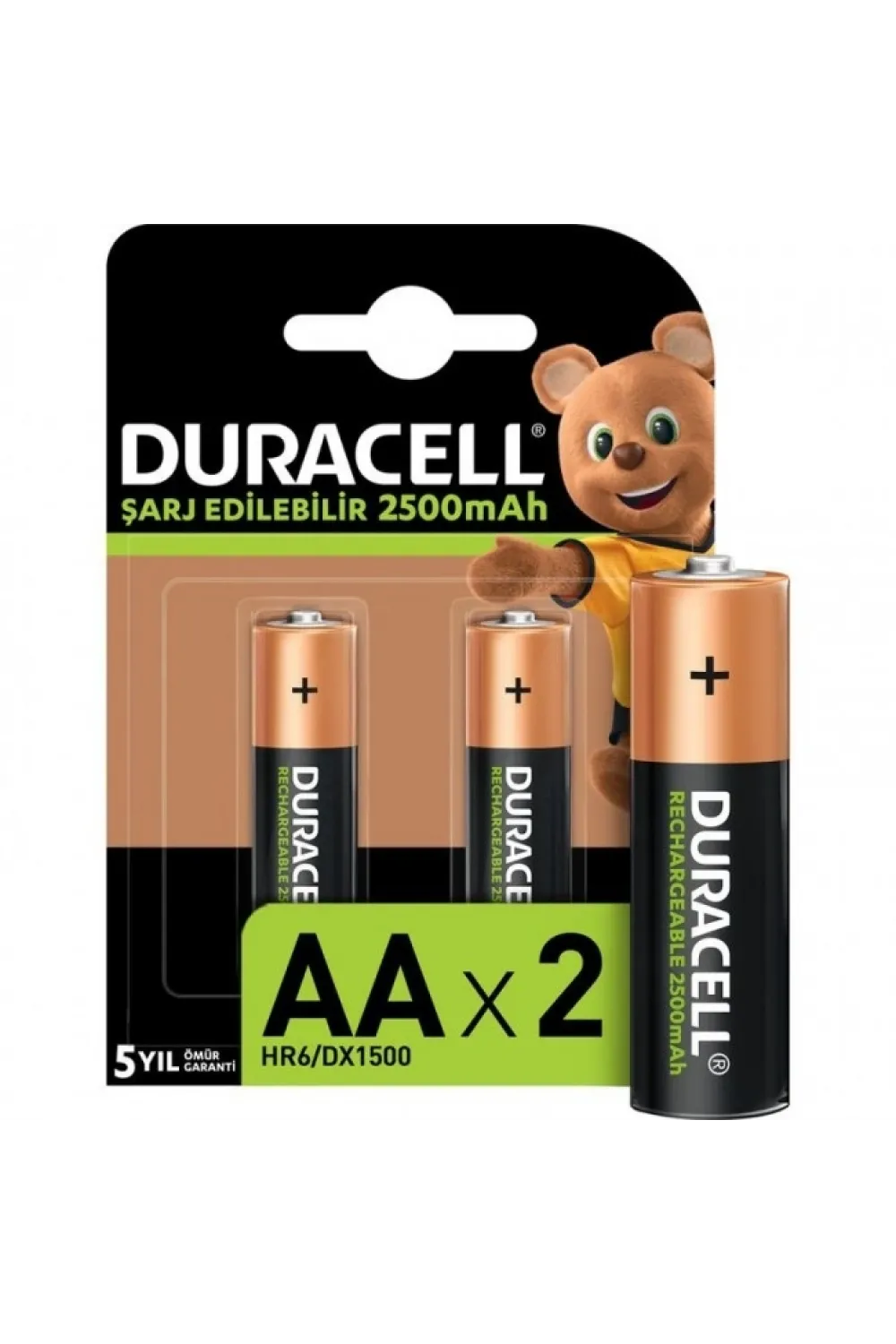 2500 Mah 2li Şarjlı Kalem Pil