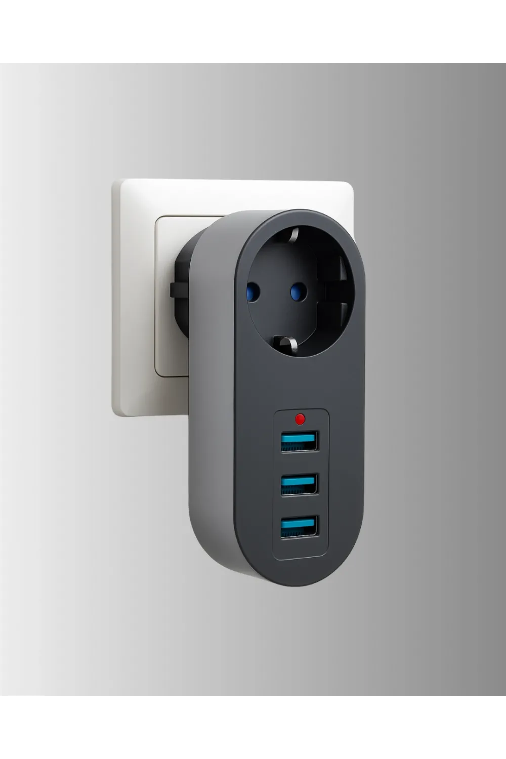 2500w Güç Destekli Akım Korumalı Priz – 3 Usb Çıkışlı