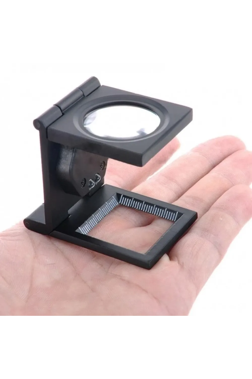 25x25 Mm Full Çelik Kaplı Katlamalı Büyüteç Th9005b