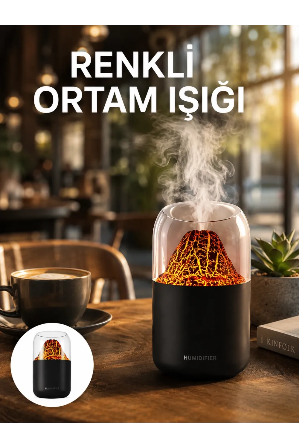 280 Ml Kapasiteli Aromaterapi Cihazı Yeni Nesil