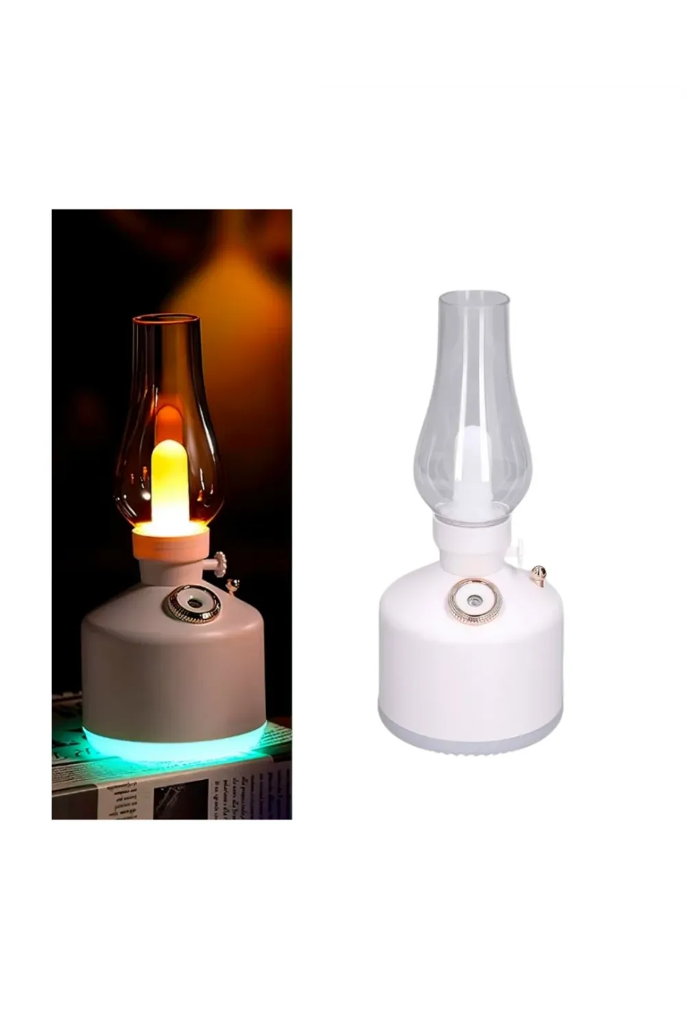 280 Ml Retro Tasarım Led Işıklı Usb Nemlendirici Aroma Difüzör