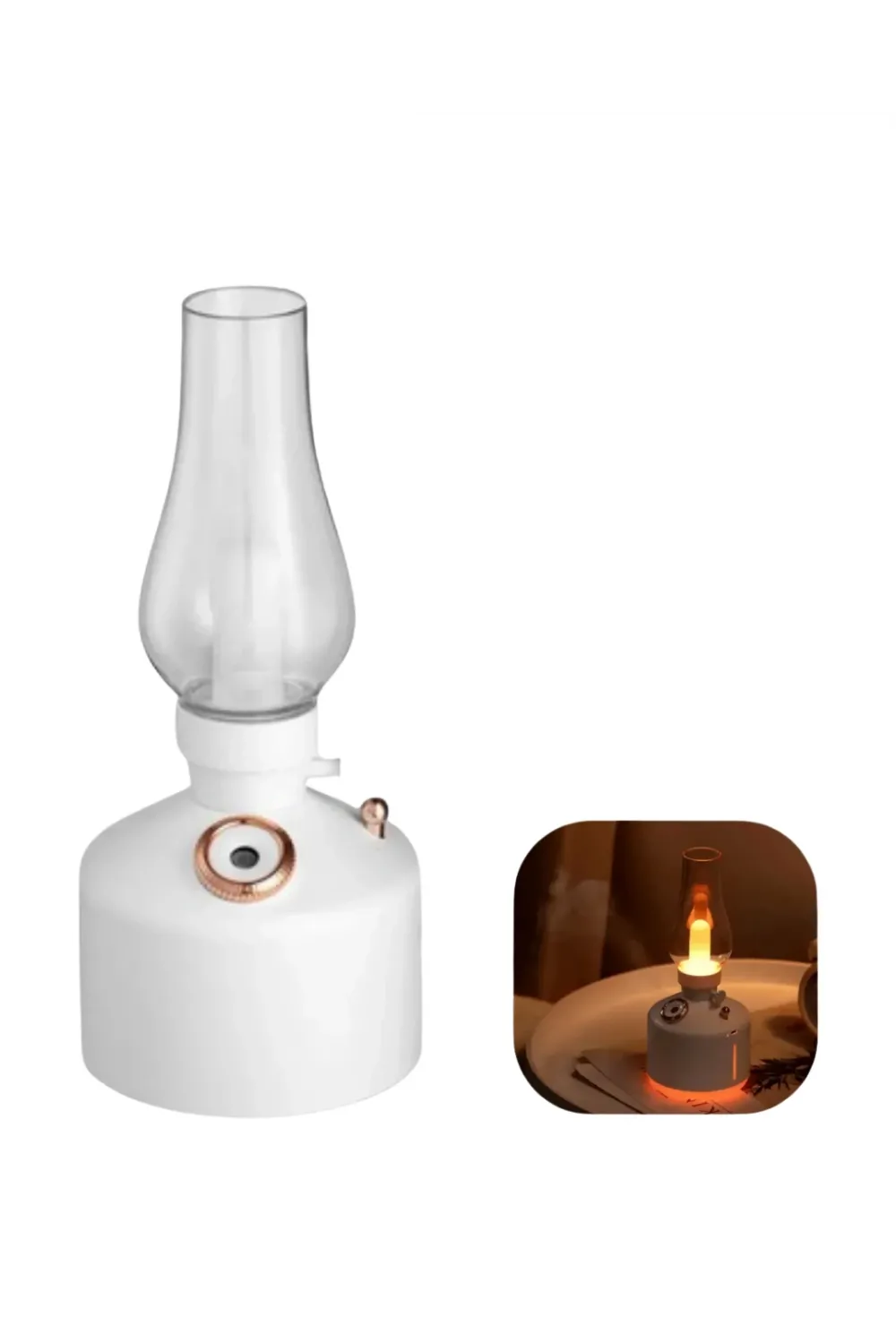 280 Ml Retro Tasarım Led Işıklı Usb Nemlendirici Aroma Difüzör