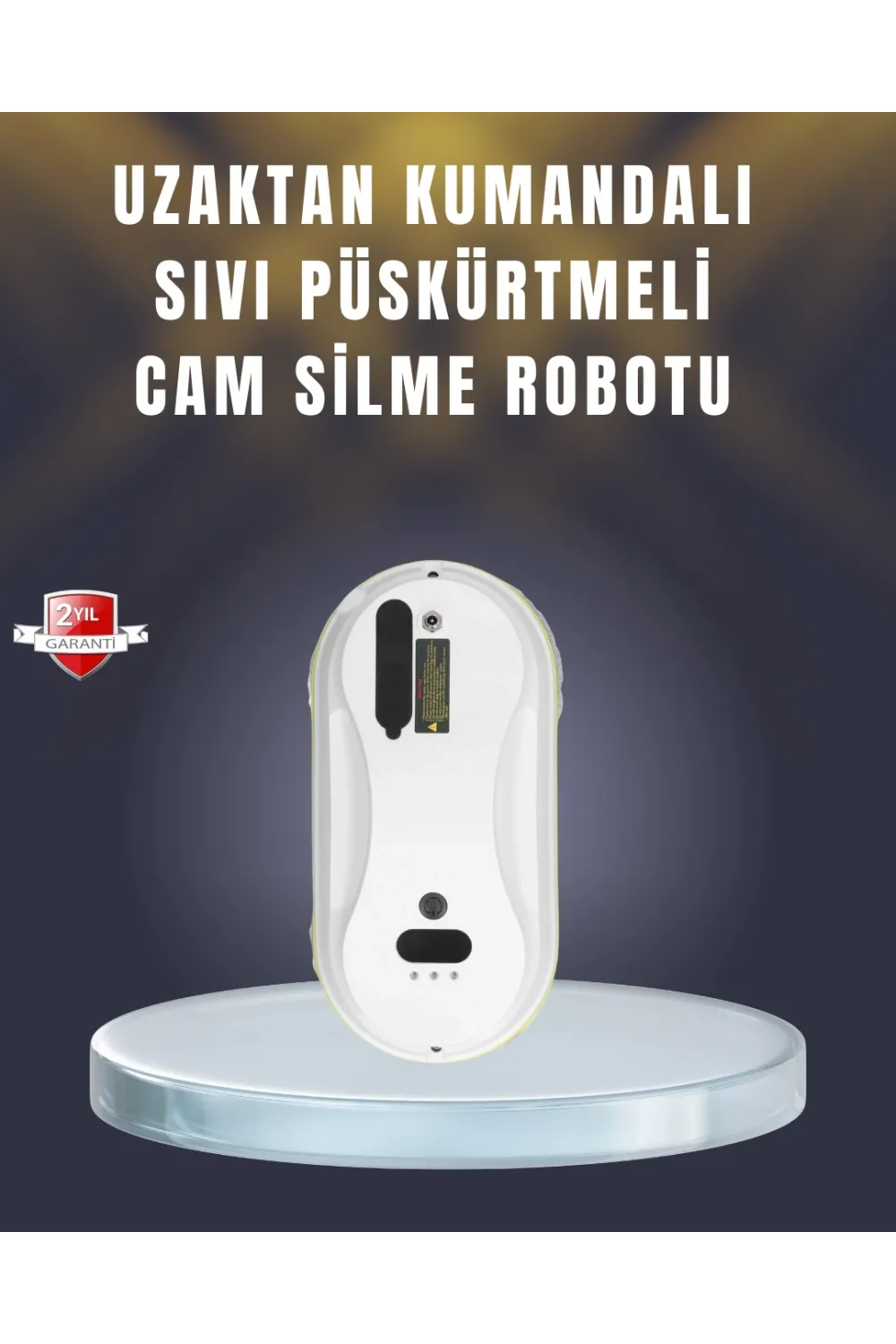 2800 Pa Güçlü Emişli Akıllı Cam Temizleyici Robot