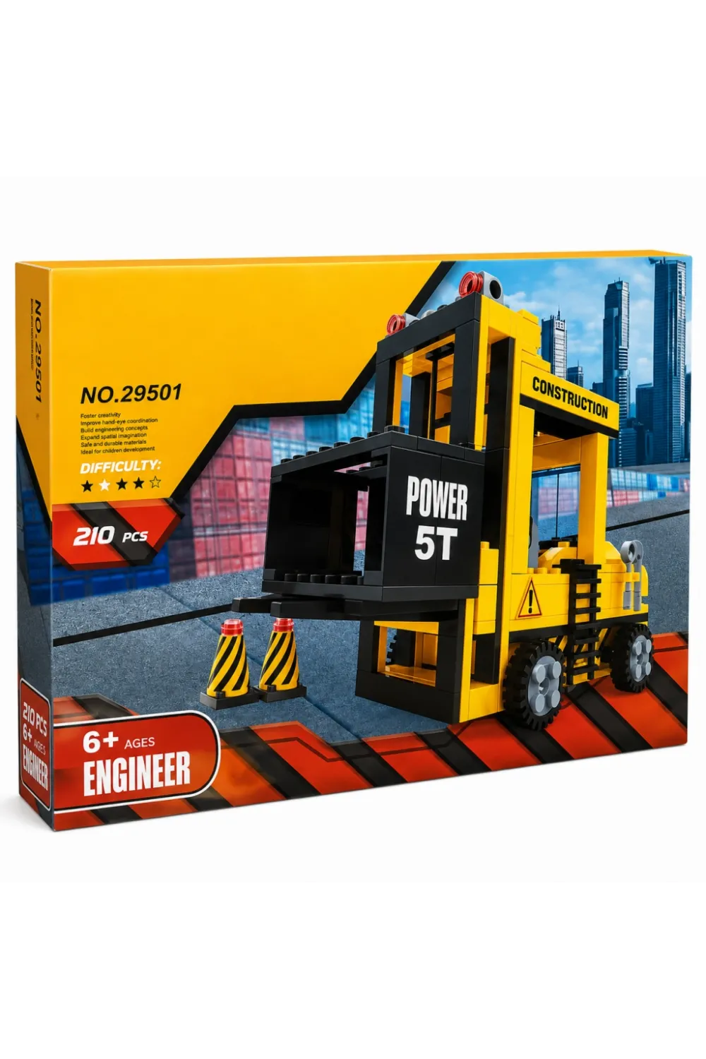 29501 Constructıon 206 Parça Mini Forklift