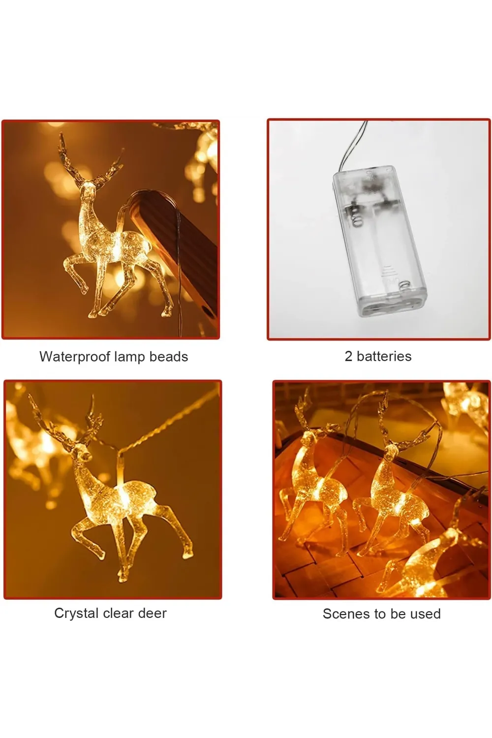 2m 10  Geyikli İp Led Işık Mz-11