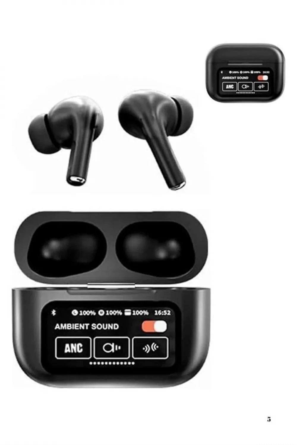 2.nesil Pro Ekranlı Sesli Görüşme Yapabilen Kablosuz Bluetooth Kulaklık