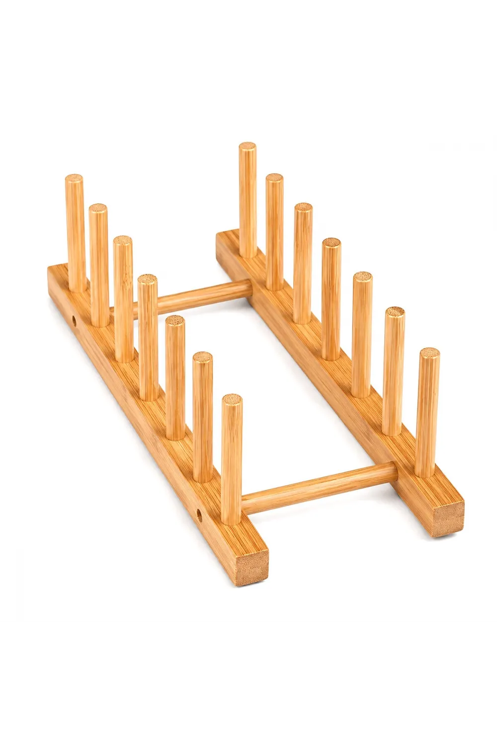 2pcs Bambu - Ahşap Tezgah Üstü Tabaklık - Bulaşıklık
