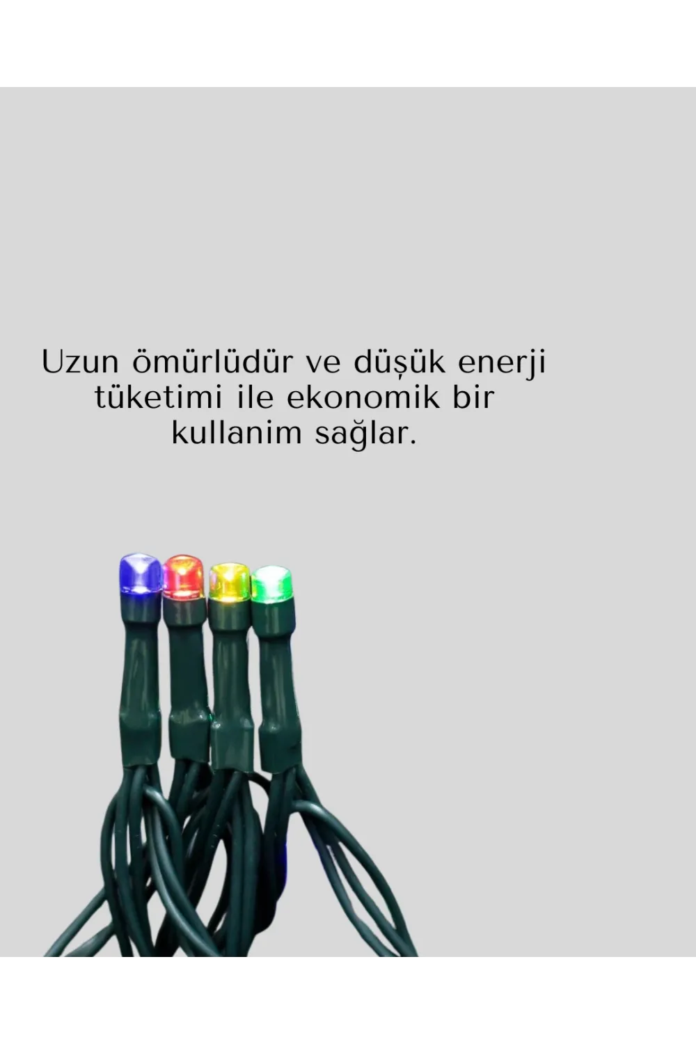 2x2 Metre Pil İle Çalışan Perde Led Işık – 8 Modlu Dekoratif