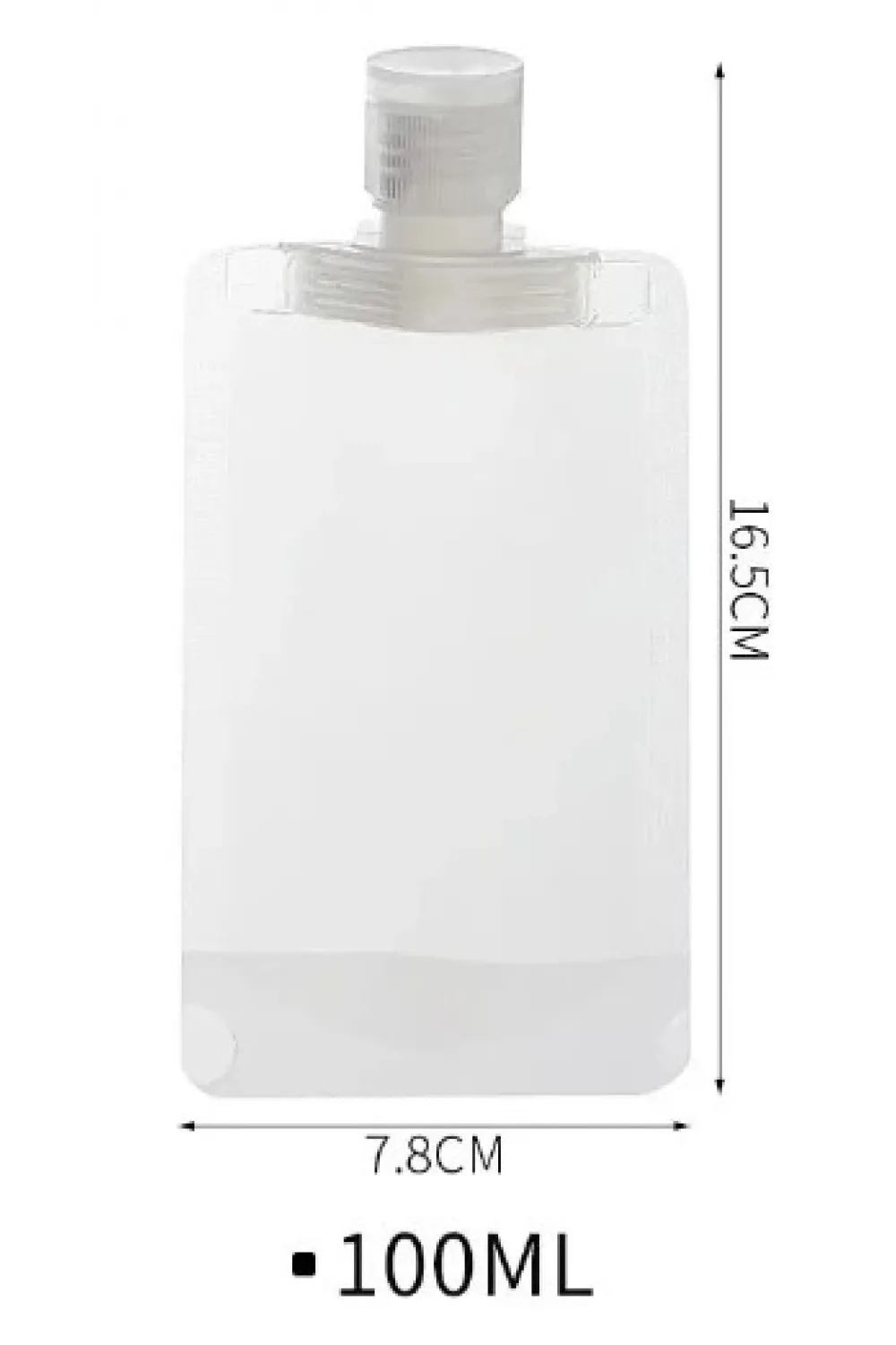 3 Adet 100ml Krem Şampuan Kabı Tekrar Kullanılabilir Set