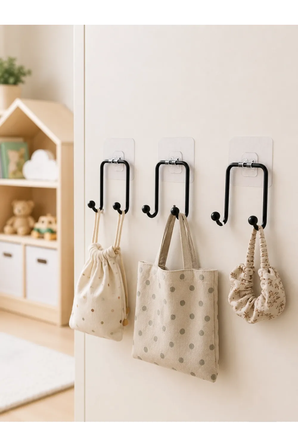 3 Adet Set İki Yapışkanlı Askı