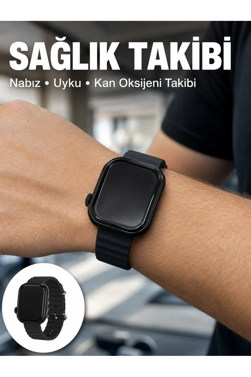 3 Kordonlu Akıllı Saat Bluetooth Arama Ve Akıllı Bildirim Destekli