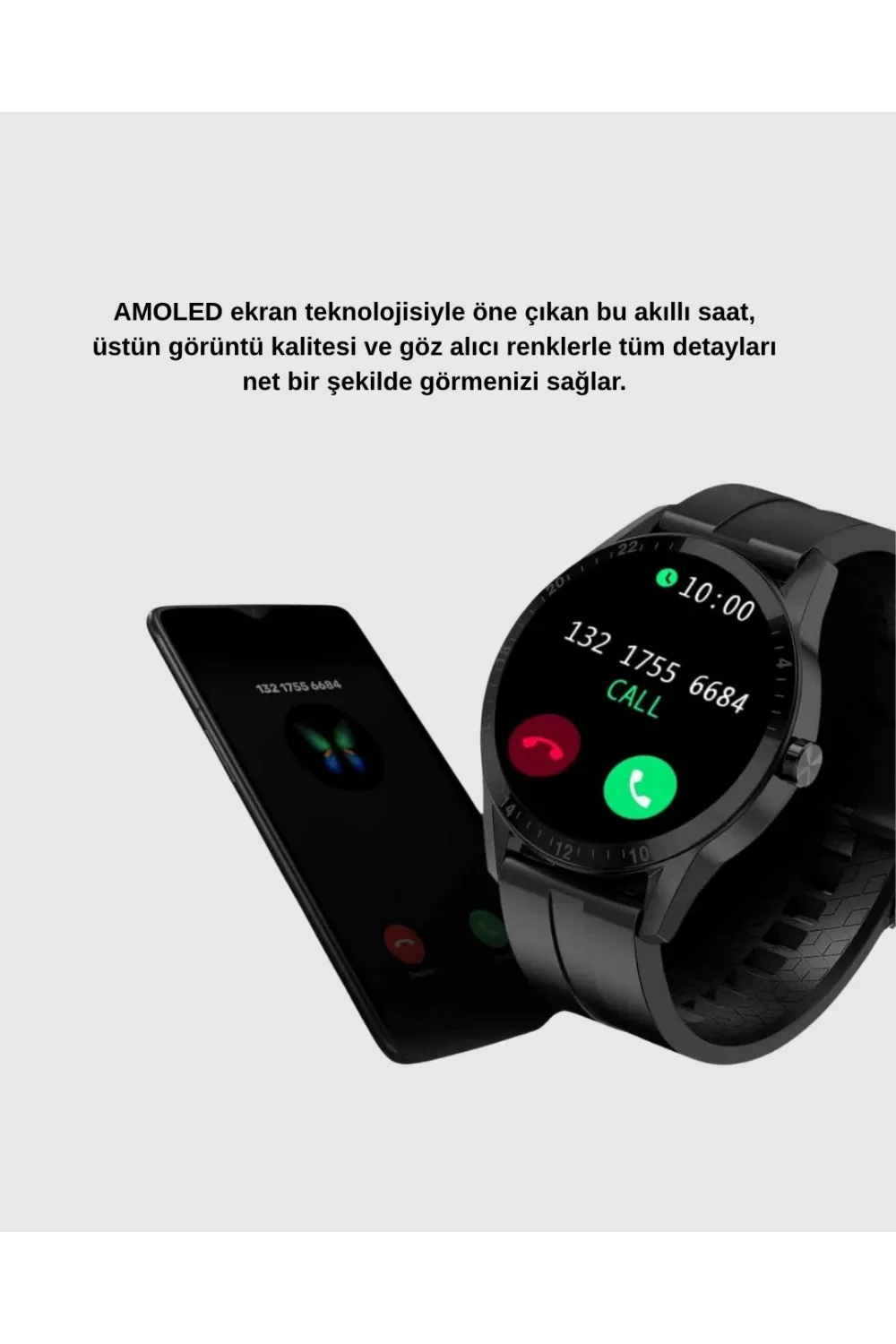 3 Kordonlu Amoled Akıllı Saat – Sağlık Takipli