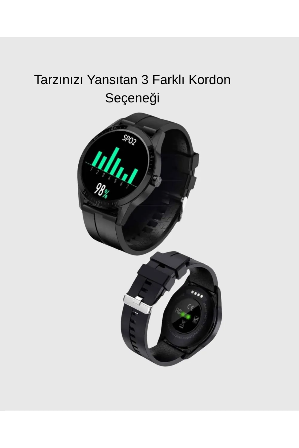 3 Kordonlu Amoled Akıllı Saat – Sağlık Takipli