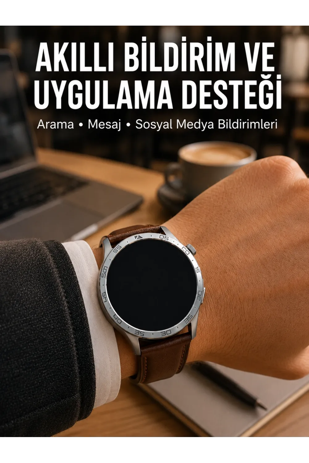 3 Kordonlu Bluetooth Görüşme Özellikli Akıllı Saat Seti
