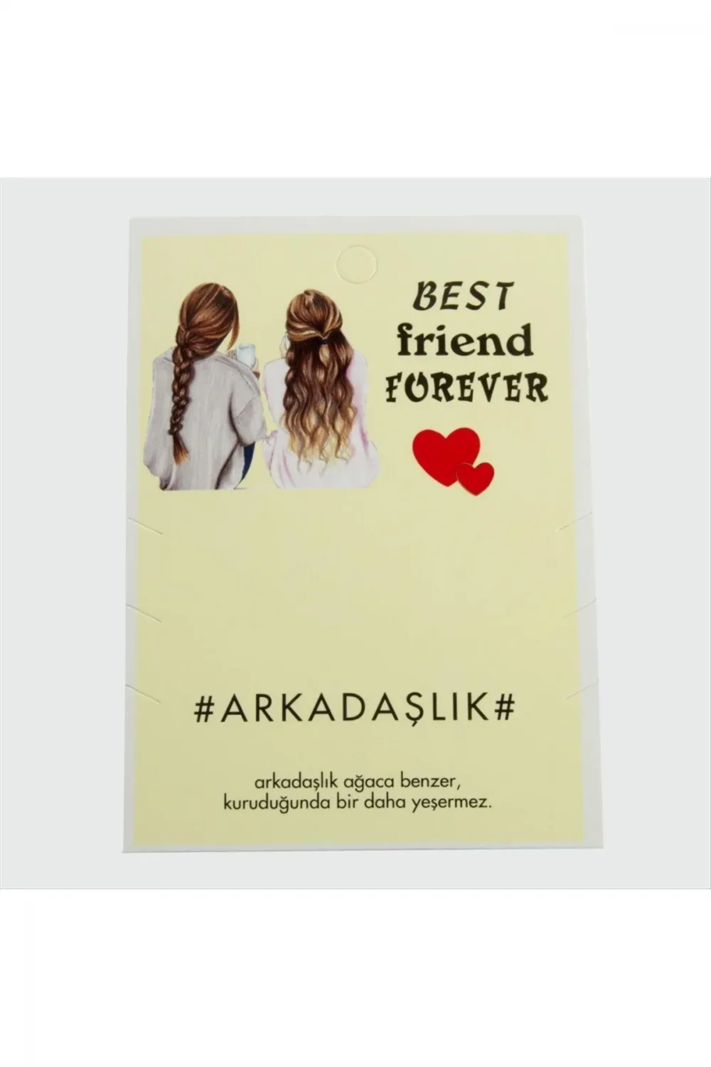3lü Arkadaşlık Bileklik Kartı