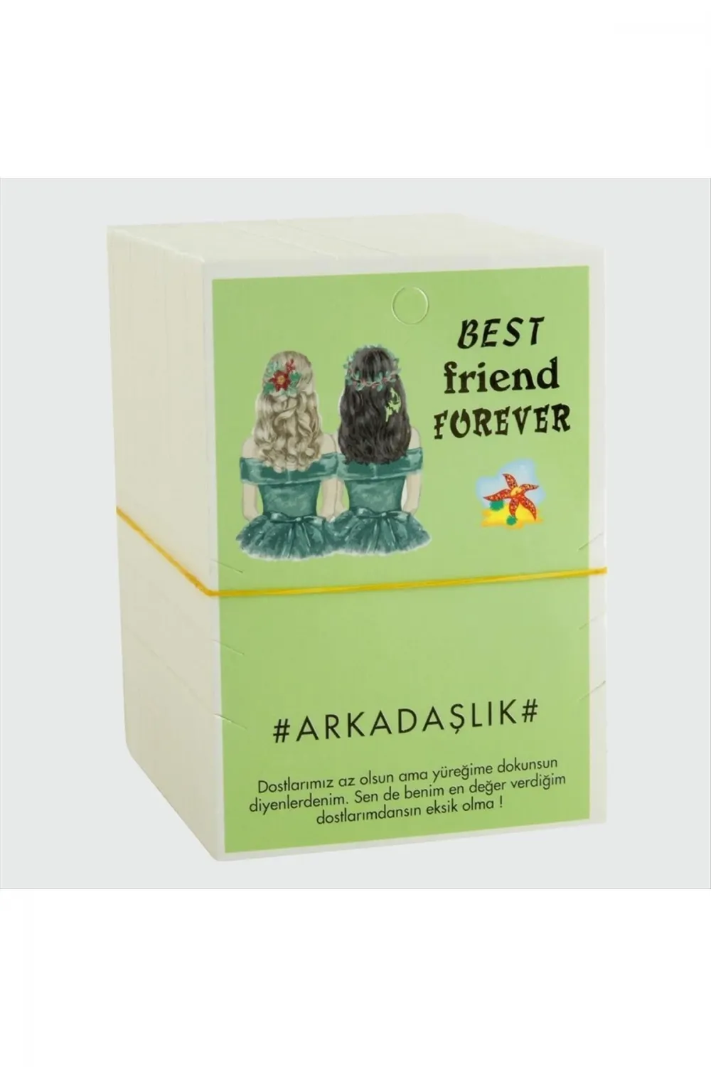 3lü Arkadaşlık Bileklik Kartı
