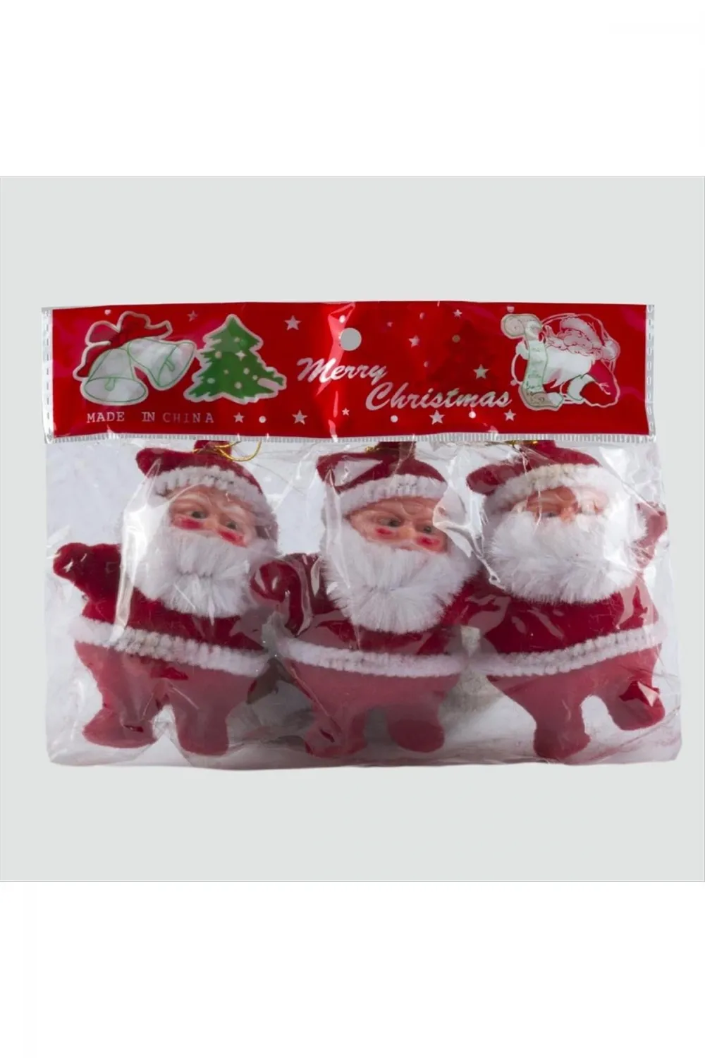 3lü Noel Baba Yılbaşı Ağaç Süsü