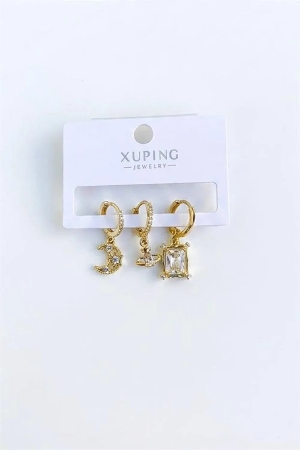 3lü Xuping Küpe - Altın