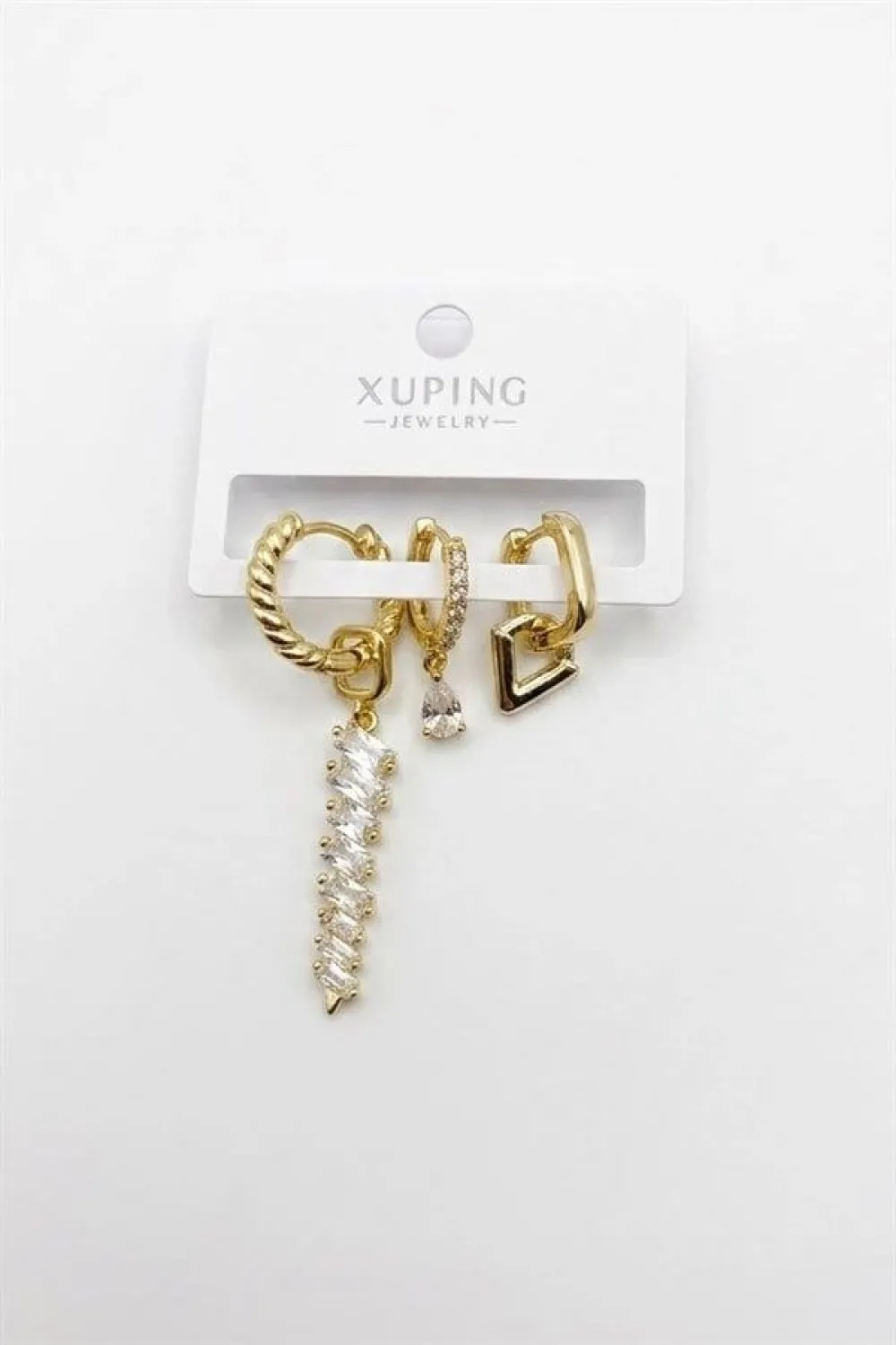 3lü Xuping Küpe - Altın