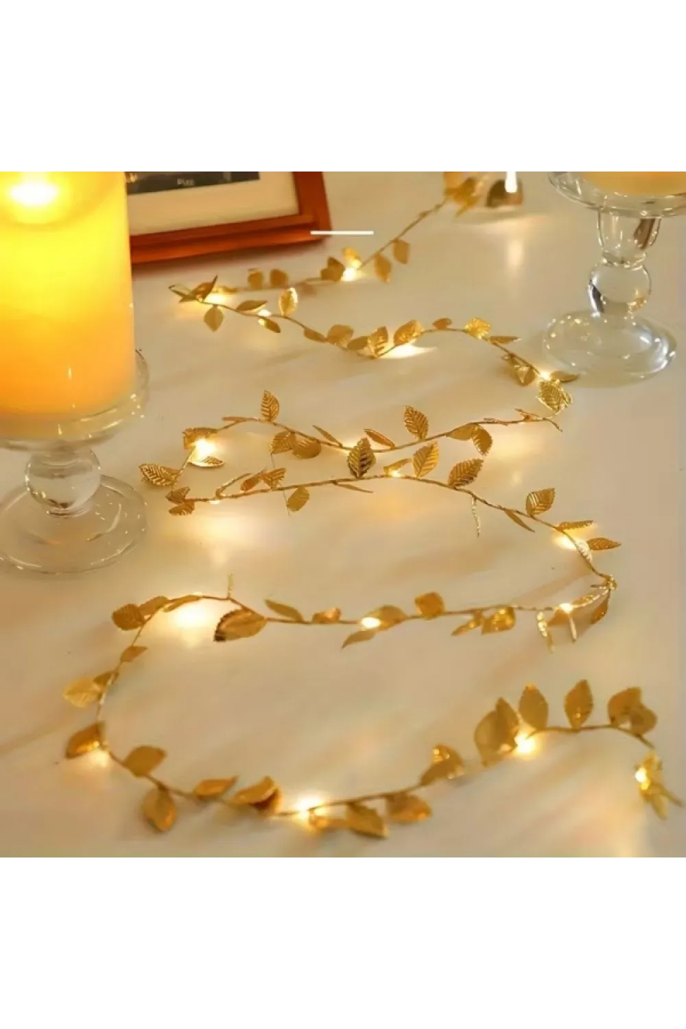 3 Metre Yaldızlı Gold LED Işık