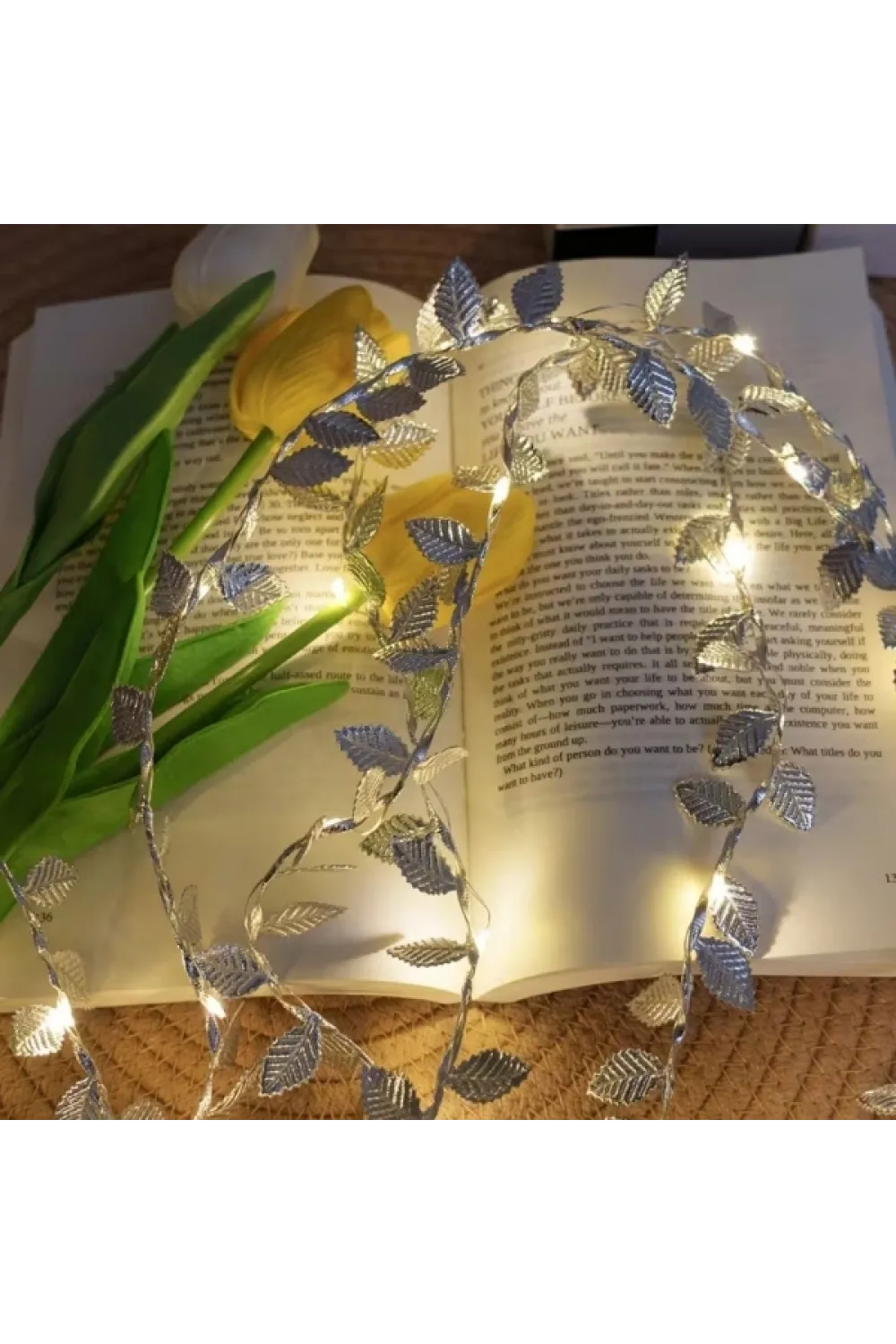 3 Metre Yaldızlı Gümüş LED Işık
