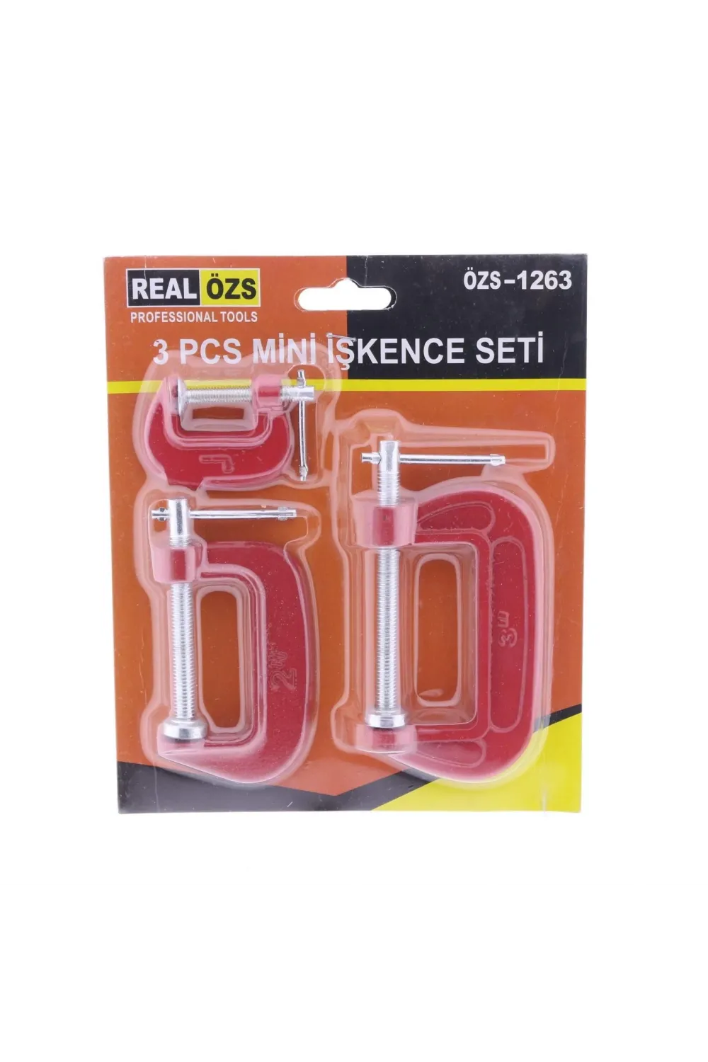 3 Parça C Tipi Mengene Seti İşkence Aleti Hobi İşkence