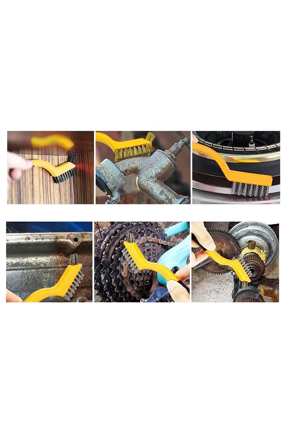 3 Parça Çok Amaçlı Tel Fırça Seti 180 MM DMX4681