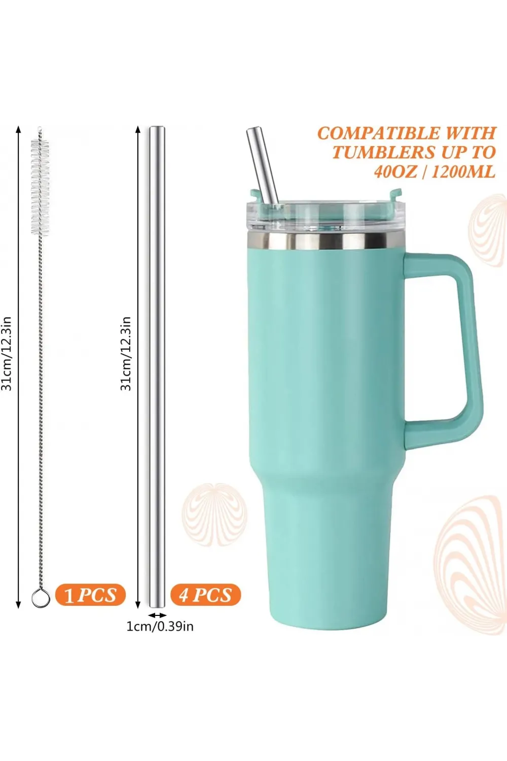 3 Parça Paslanmaz Çelik Pipet Seti