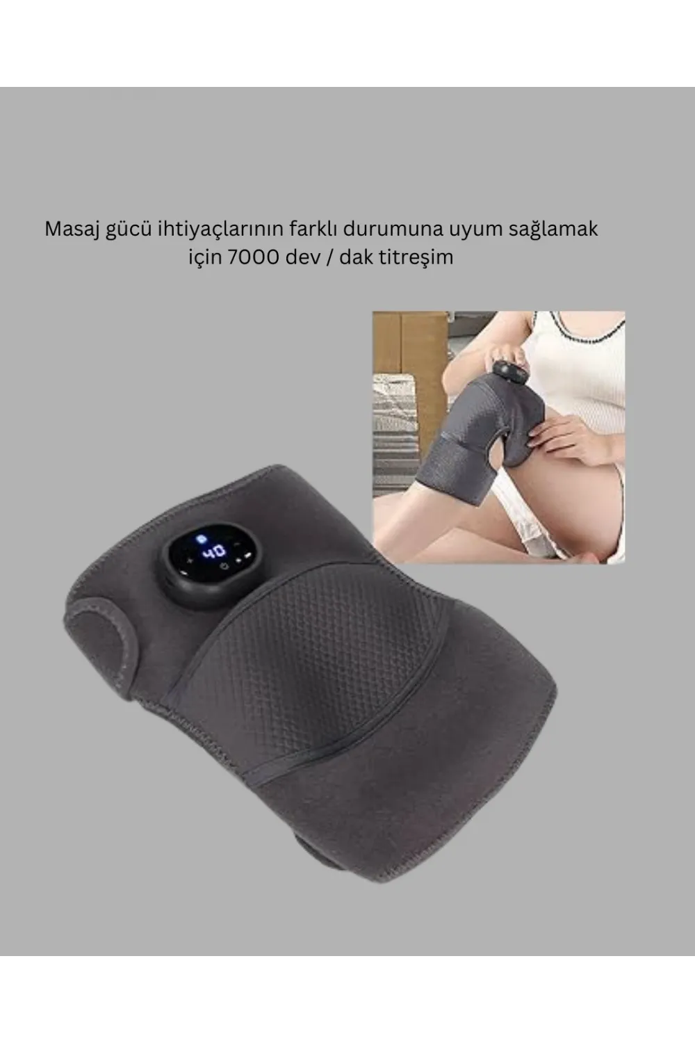 3 Seviyeli Titreşimli Isıtmalı Diz Bakım Masaj Cihazı