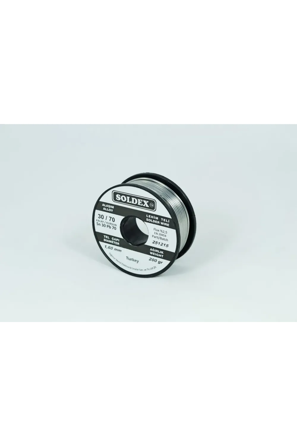 30-70 Lehim Teli 200 Gr 1,6 Mm Sn:30 - Pb:70