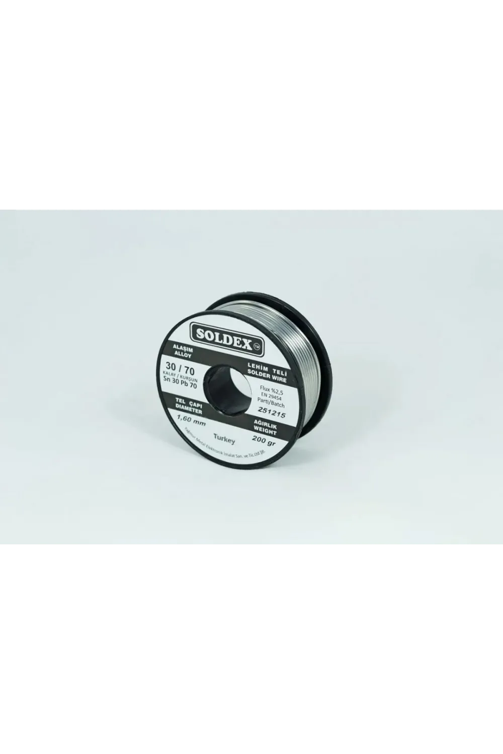 30-70 Lehim Teli 200 Gr 1,6 Mm Sn:30 - Pb:70
