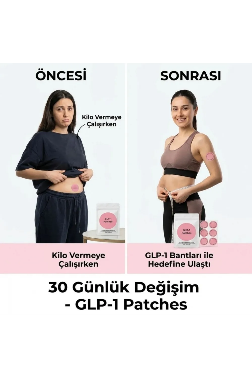 30 Adet Kilo Yönetimi Destek Bantları – İştah Kontrolü ve Günlük Wellness Desteği