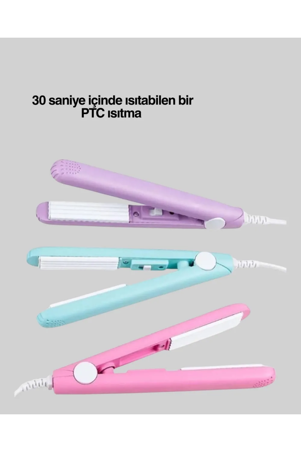 30 Saniyede Isınan Ptc Teknolojili Saç Şekillendirici – Sabit Isı Kontrollü, Hızlı Performans