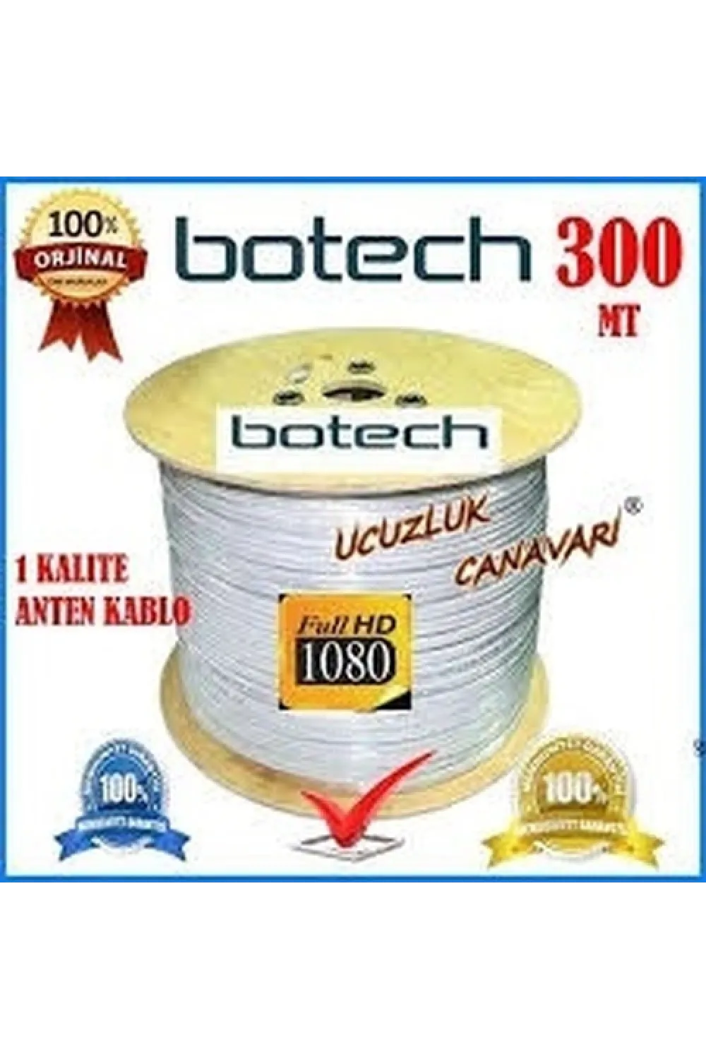 300mt Koaksiyel Uydu Anten Kablo Rg 6/u4l