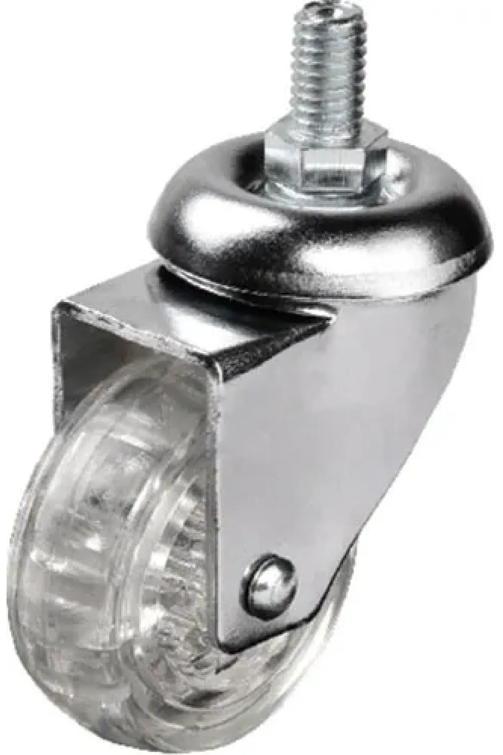 302 - 50x20 Mm Şeffaf Makaralı Vidalı Teker