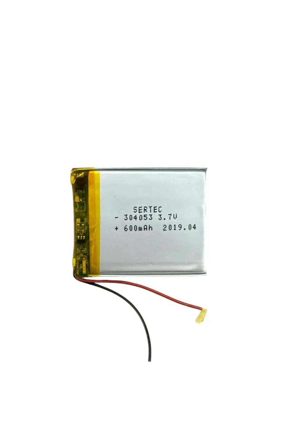 304053 3.7V 600 MAh Li-Polymer Pil Devreli/1.5A