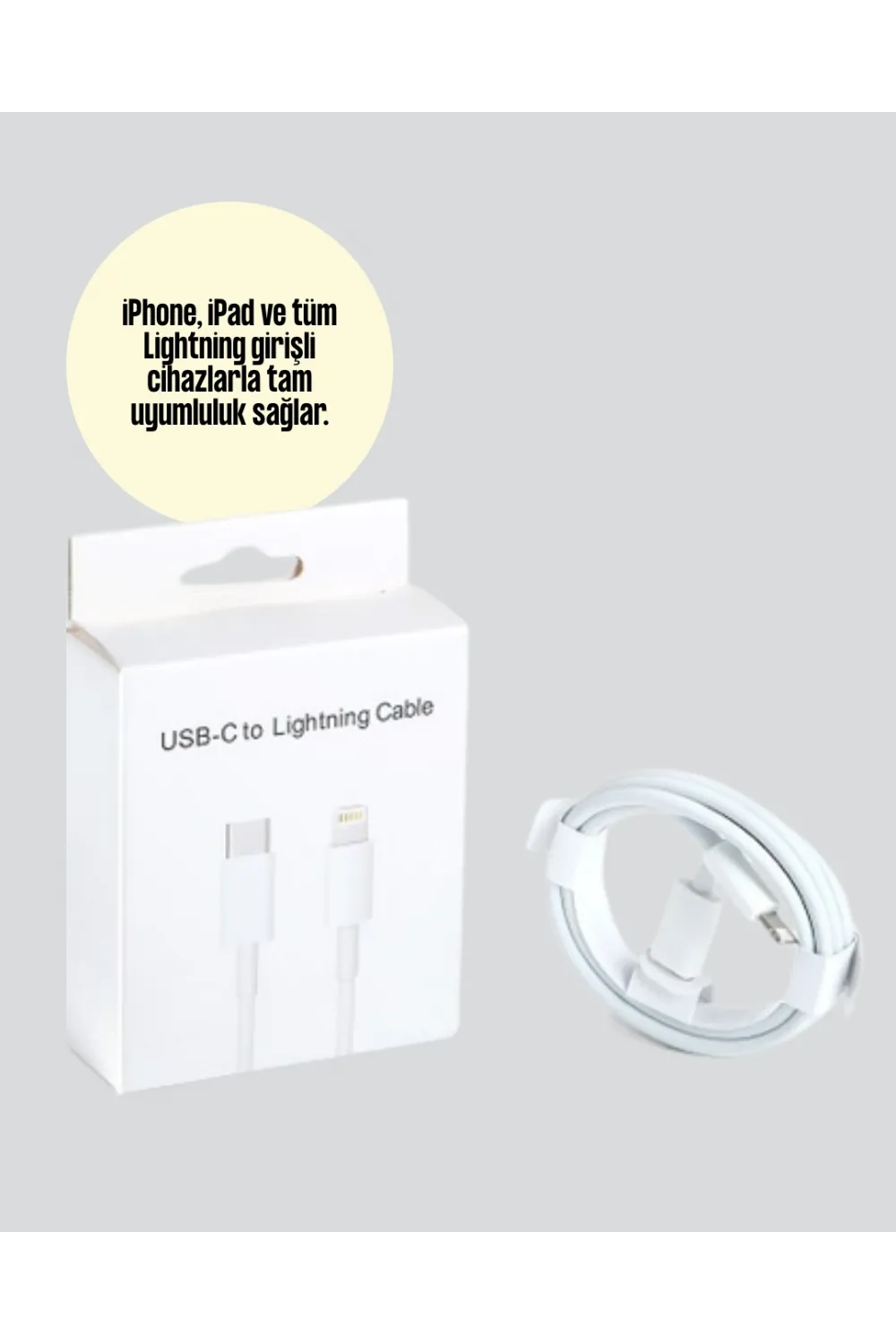 30w Type-c Lightning Hızlı Şarj Kablosu 1.2m İphone Uyumlu