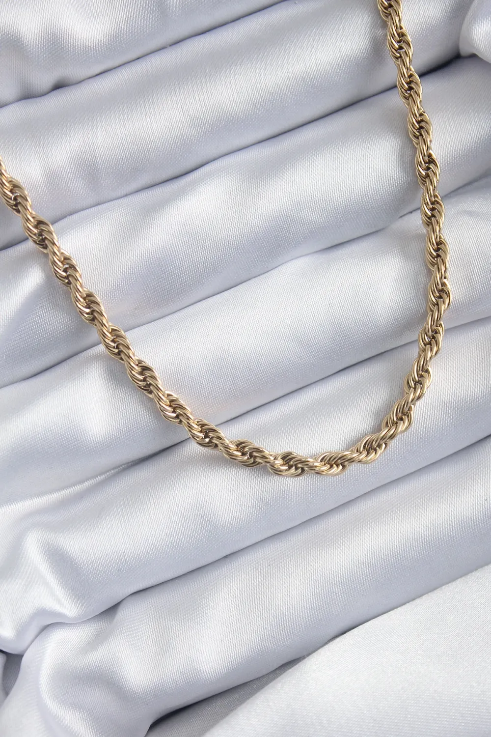 ietaks™ 316L Çelik Gold Renk 60 cm Burgu Model Kadın Kolye