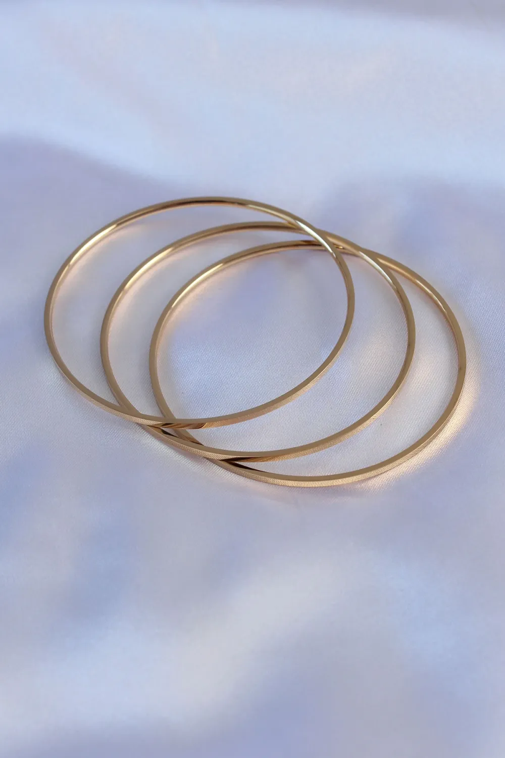 ietaks™ 316L Çelik Gold Renk Ajda Model Kadın 65 mm Bilezik