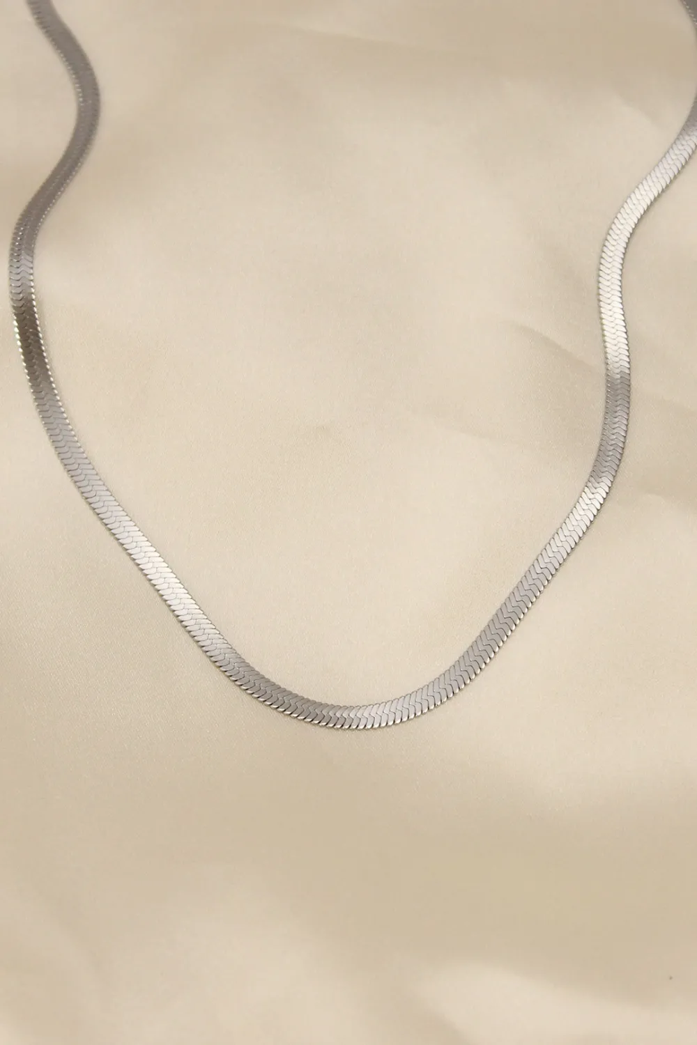 ietaks™ 316L Çelik Silver Renk 45 cm İtalyan Zincir Model Kadın Kolye